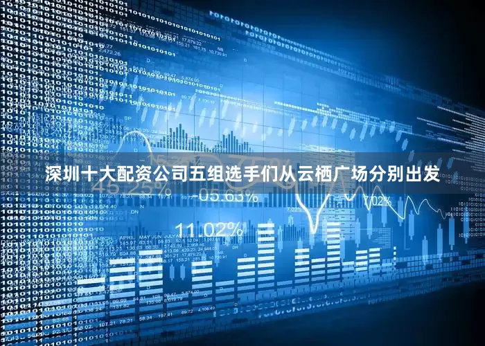 深圳十大配资公司五组选手们从云栖广场分别出发